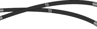 Flexible tubing SET 800mm