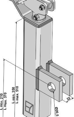 Lever for depth regulation