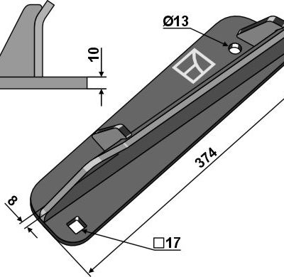 Disperser wing - left
