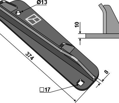 Disperser wing - right