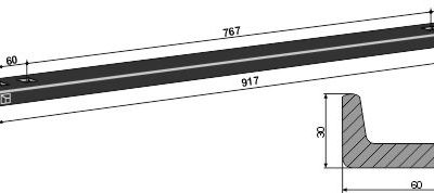 Scraper floor rail