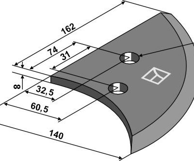Fodder mixer knives