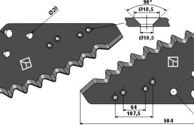 Food mixer knives - hard metal faced