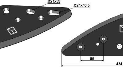 Support plate 434mm