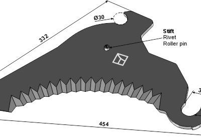 Silage knive 454mm
