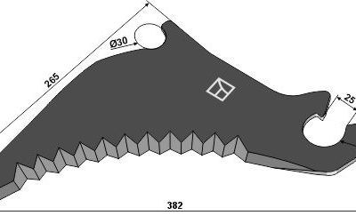Blade for square baler 382mm