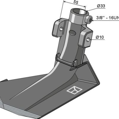 Seed boot - left with hardfacing