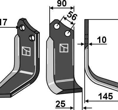 Blade 223x90mm, right