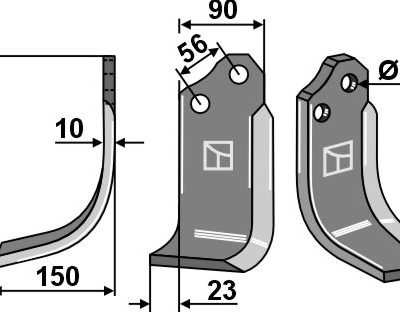 Blade 229x90mm, left