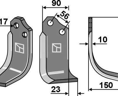 Blade 229x90mm, right