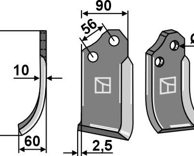 Blade 202x90mm, left