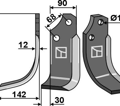 Blade 264x90mm, left